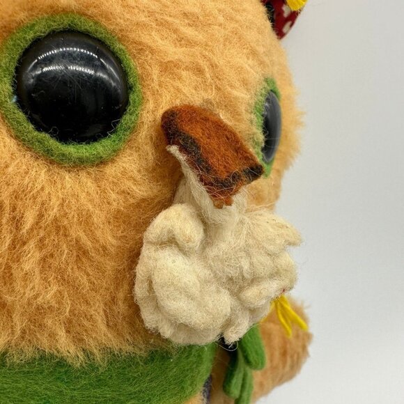 Vintage Danny Denim Gund Lion Stuffed Animal Plush Patchwork 1976 Overalls - Picture 8 of 10